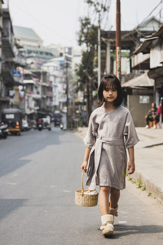 Kimono frock - Chi Linen