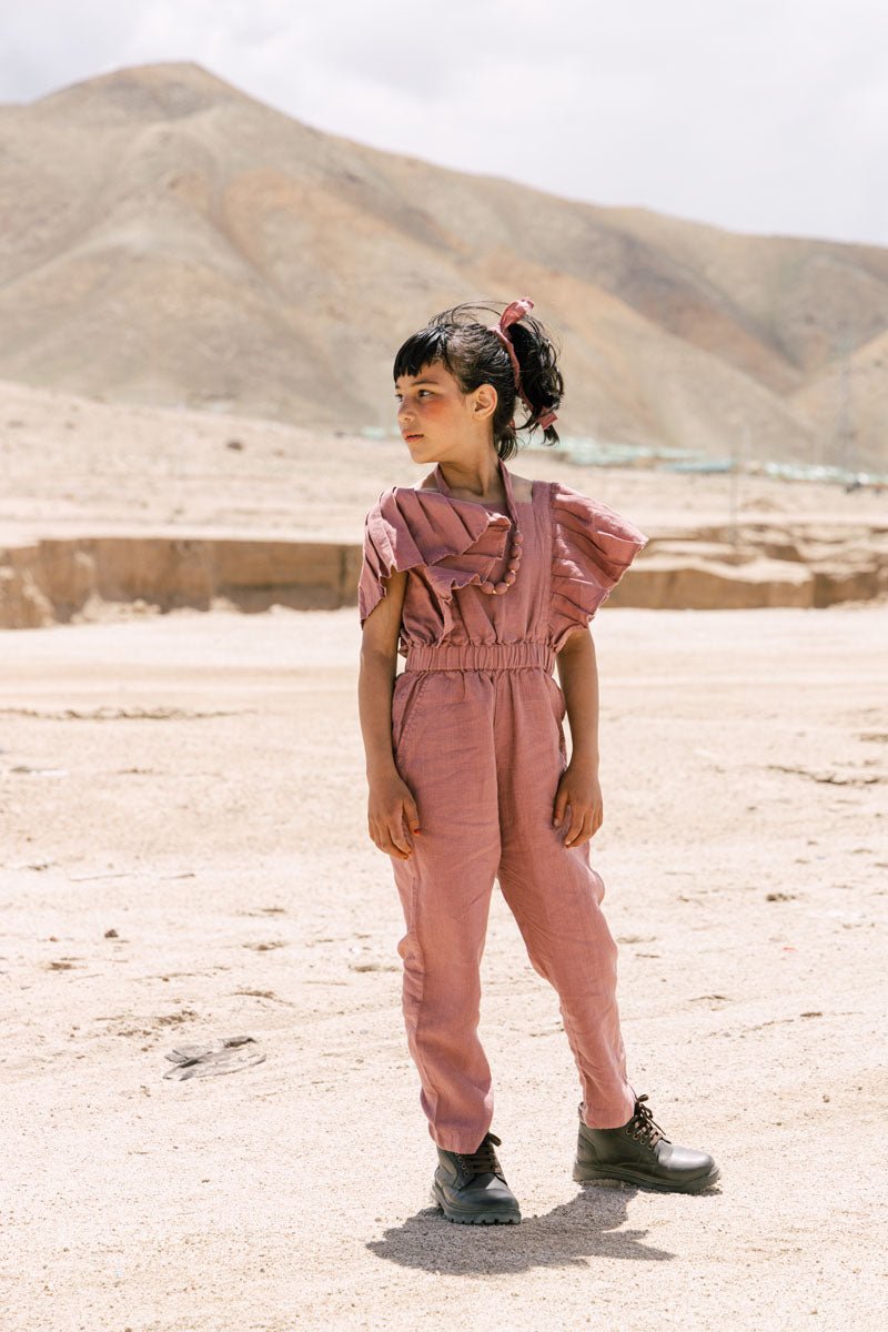 Ruffle jumpsuit - Chi Linen