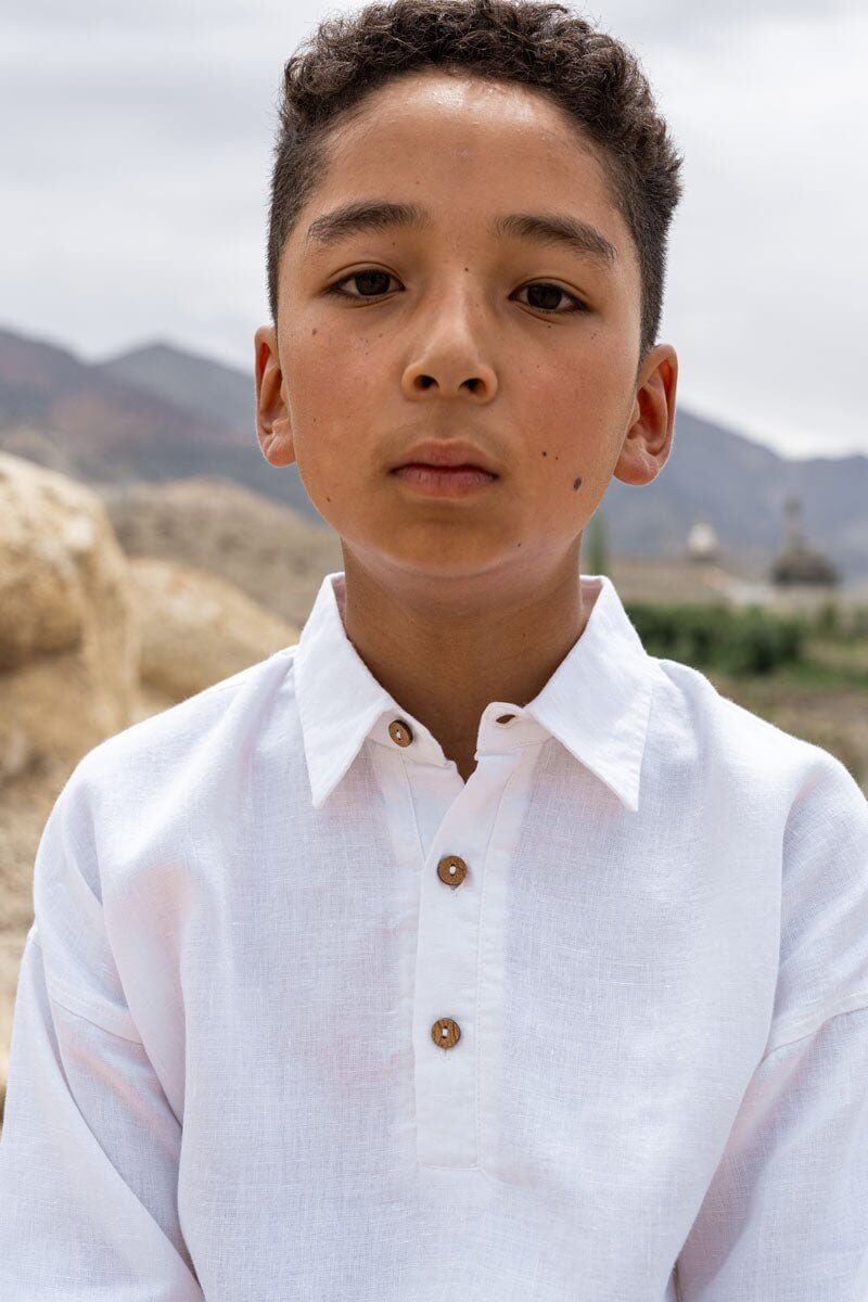 Drop shoulder shirt - Chi Linen