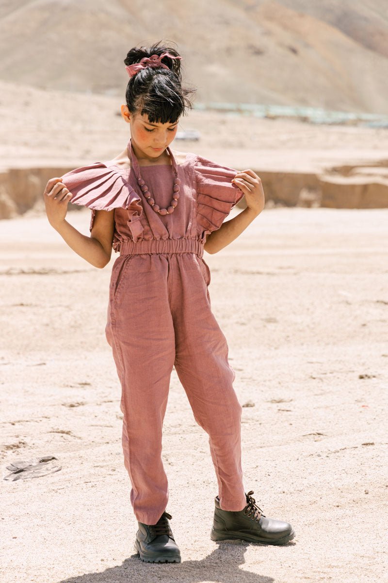 Ruffle jumpsuit - Chi Linen