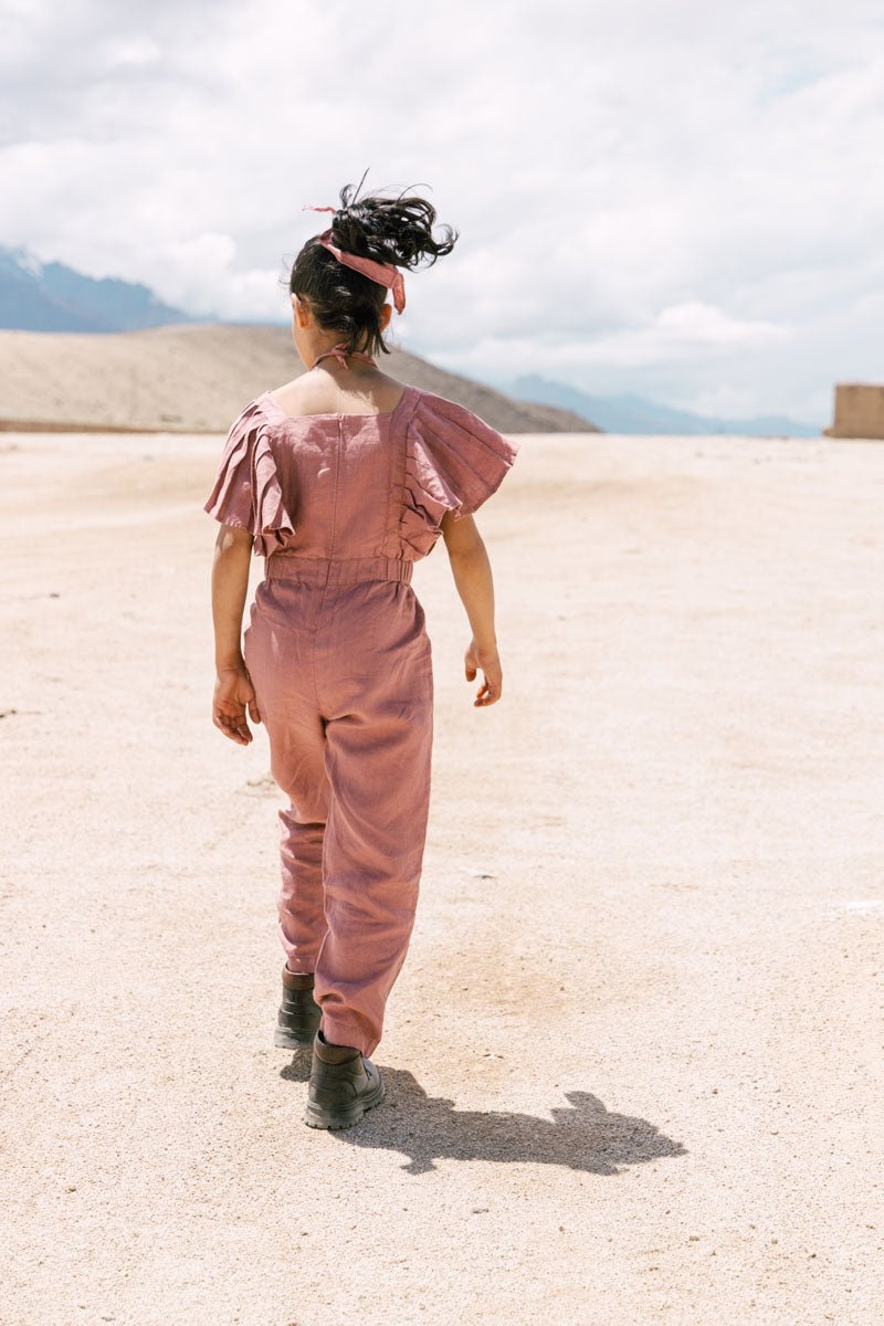 Ruffle jumpsuit - Chi Linen