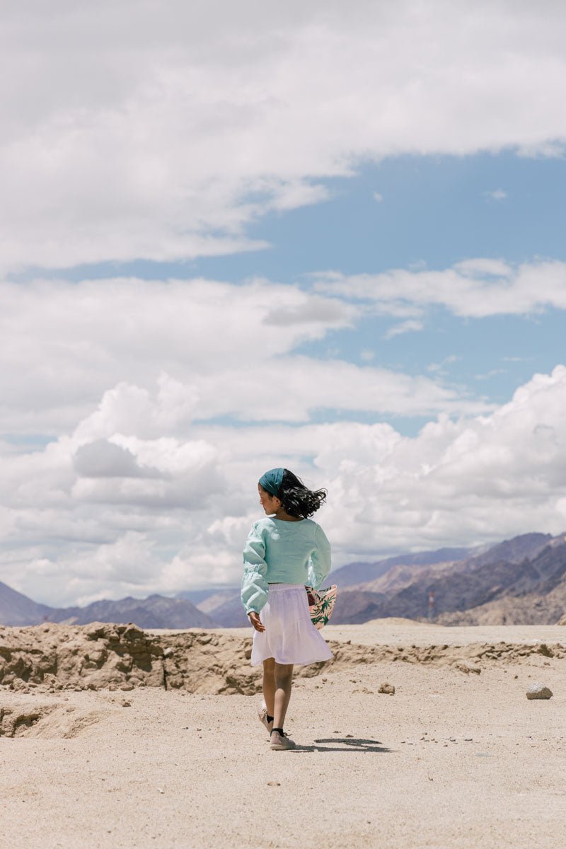 Puff sleeve crop top - Chi Linen