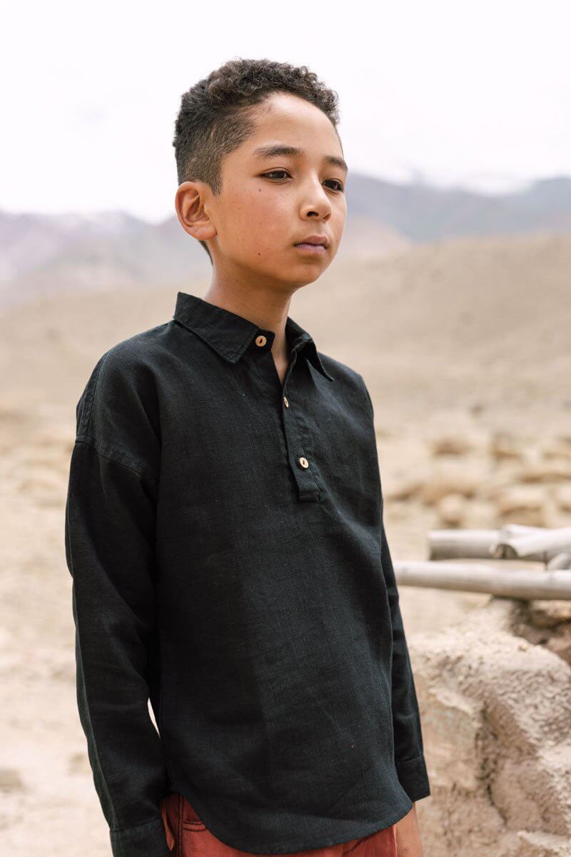 Drop shoulder shirt - Chi Linen