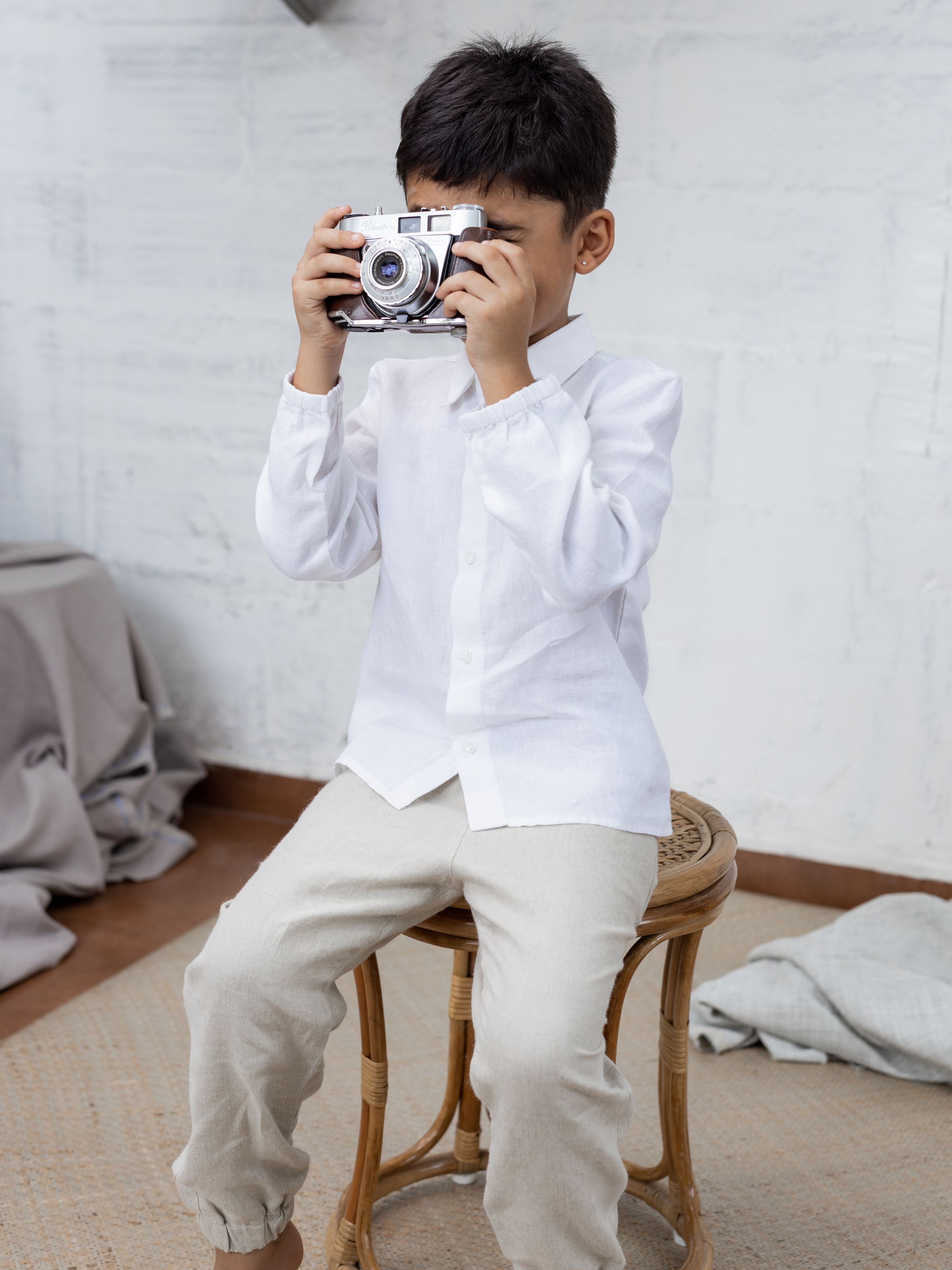 Long Sleeve Linen Shirt - Chi Linen