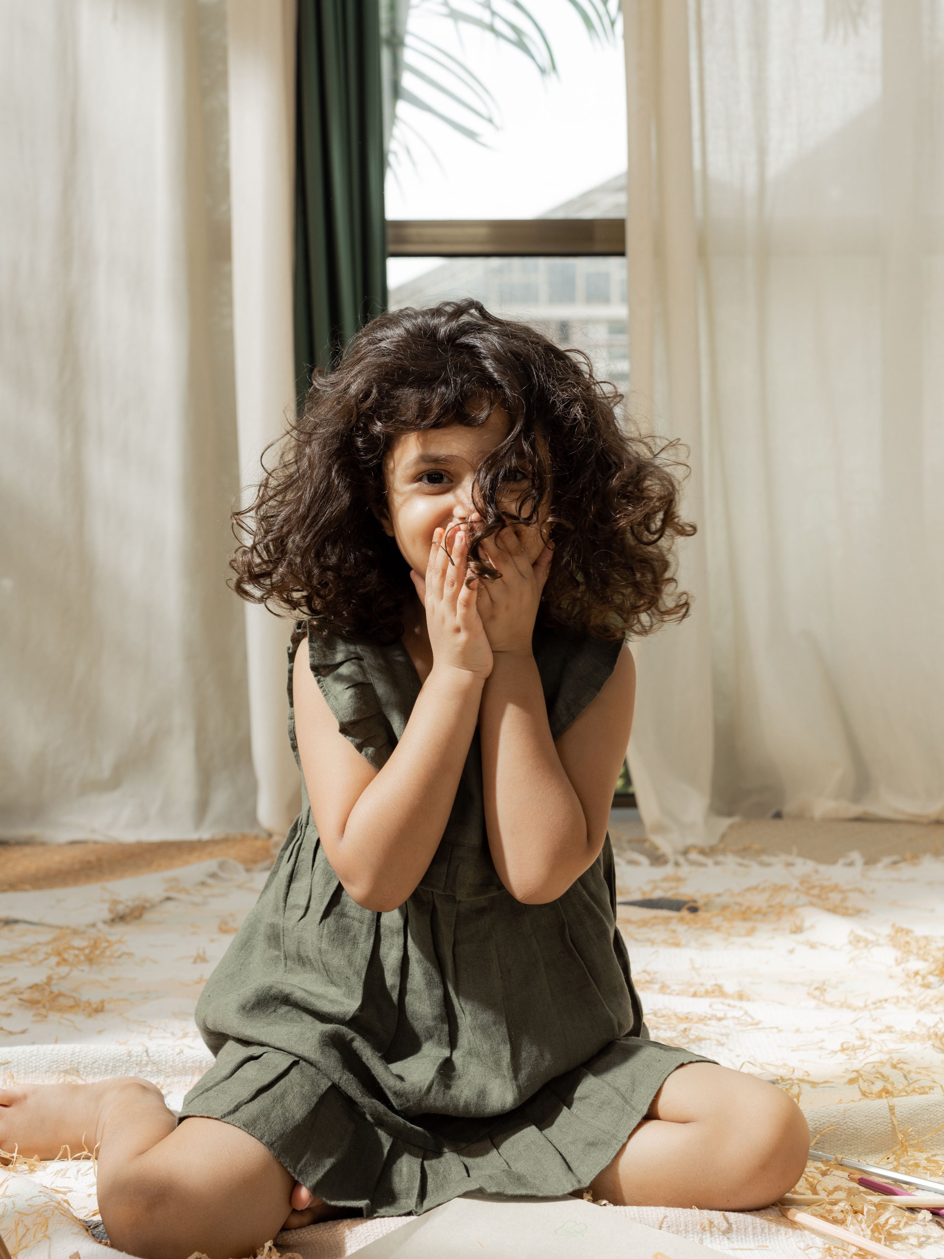 Ruffle Frock - Chi Linen