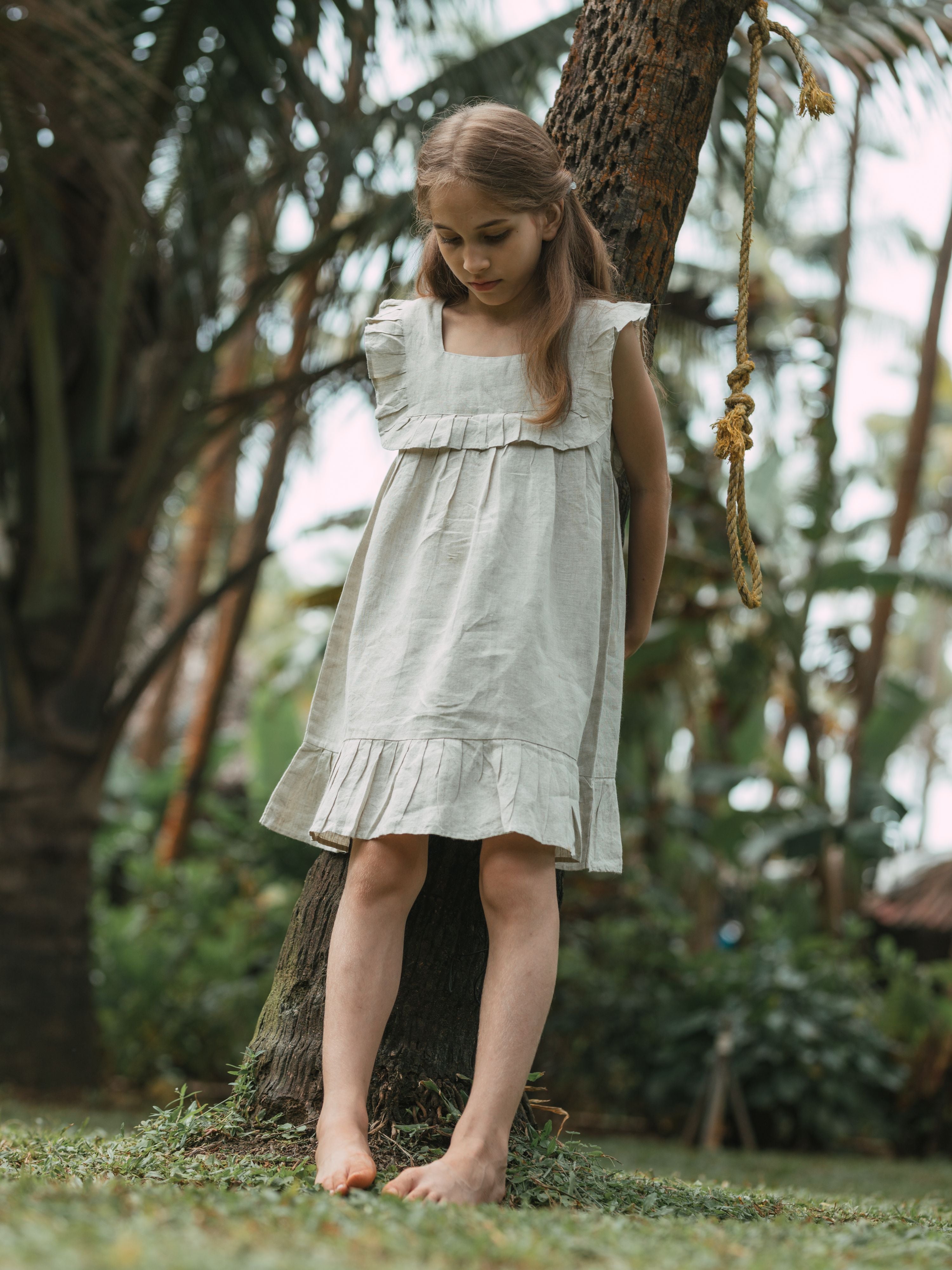 Ruffle Frock - Chi Linen