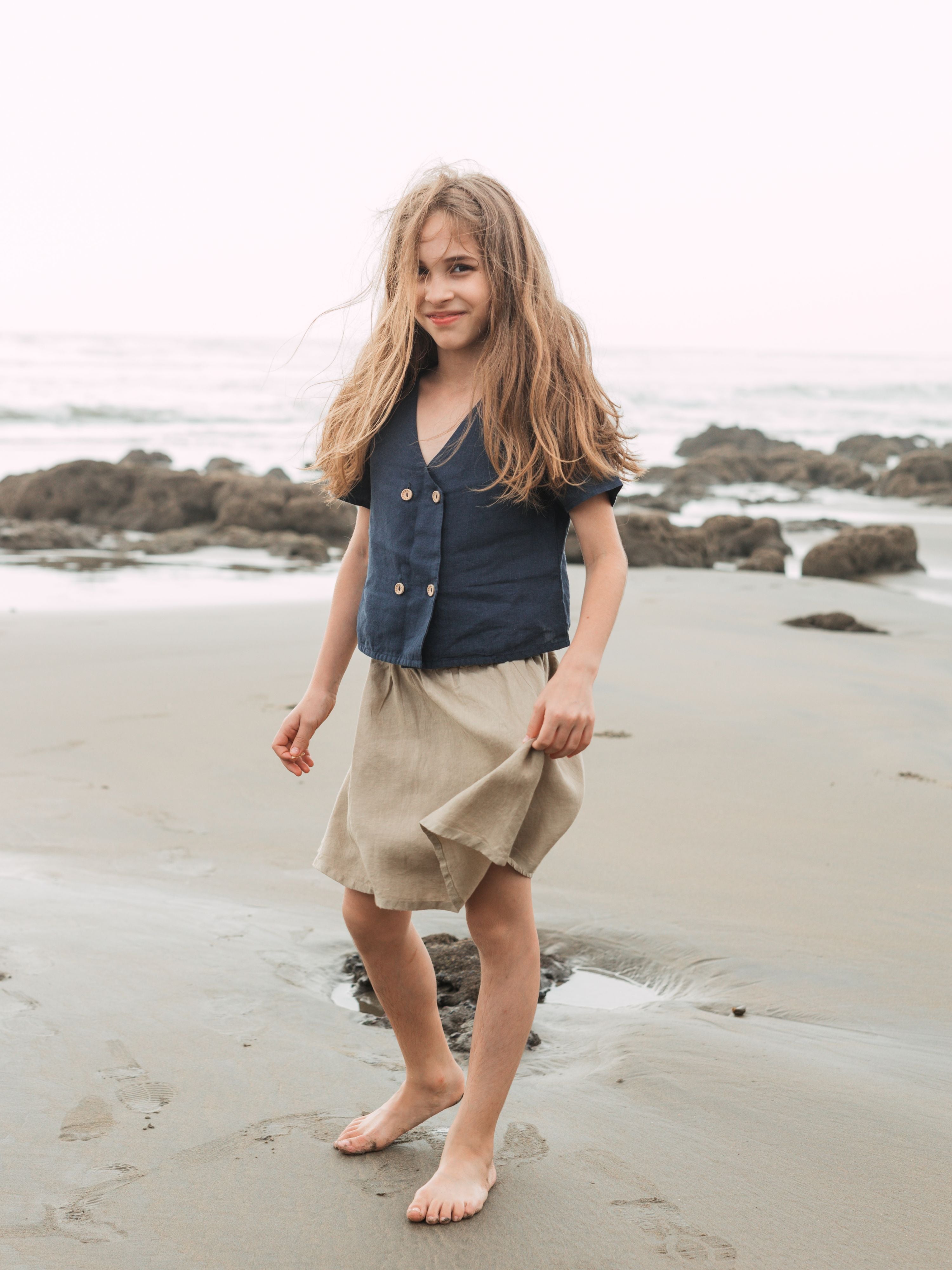 Linen Skirt For Girls