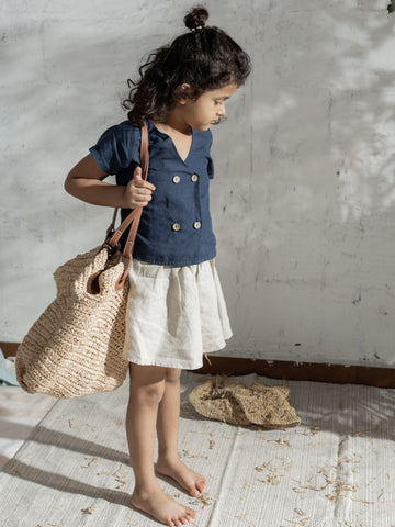 Linen Skirt For Girls