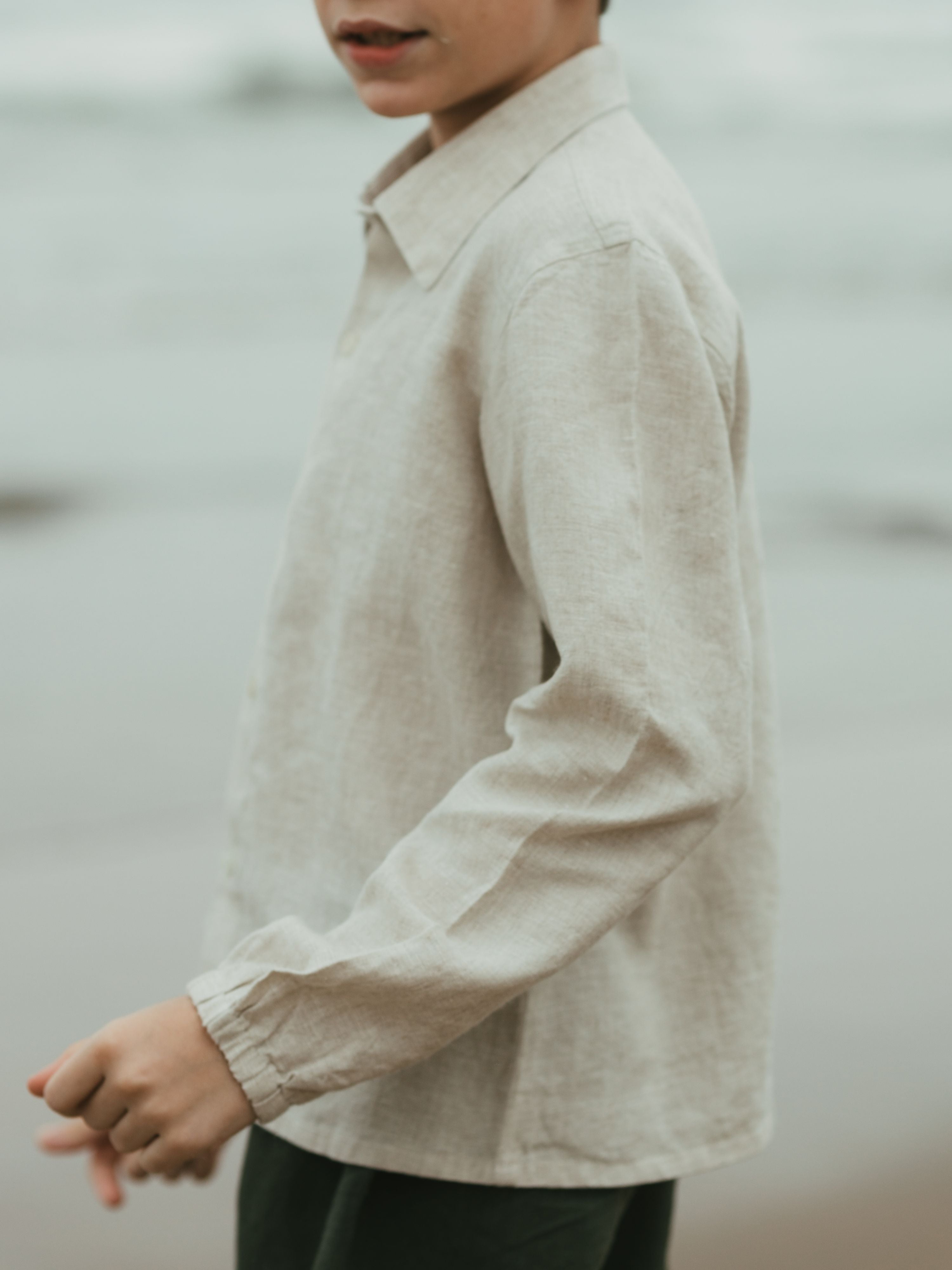 Long Sleeve Linen Shirt - Chi Linen
