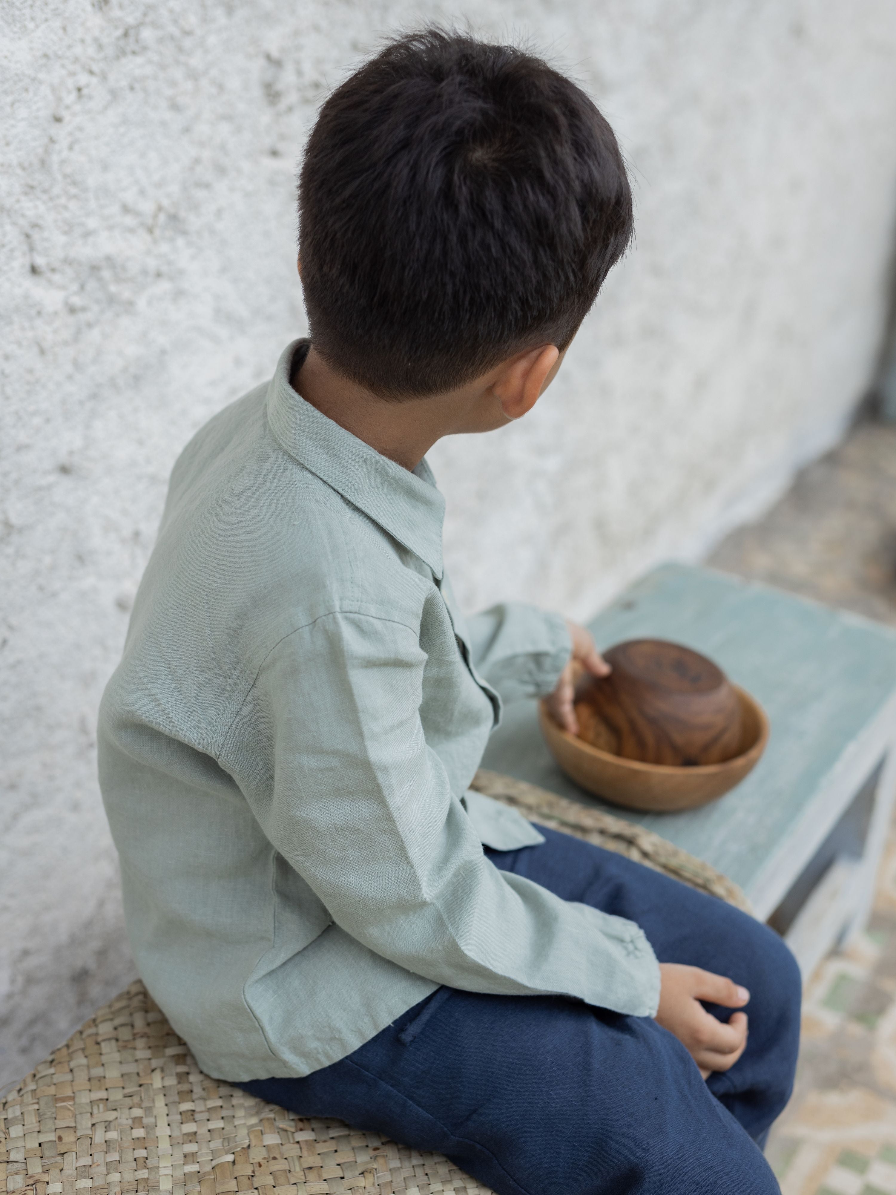 Long Sleeve Linen Shirt - Chi Linen