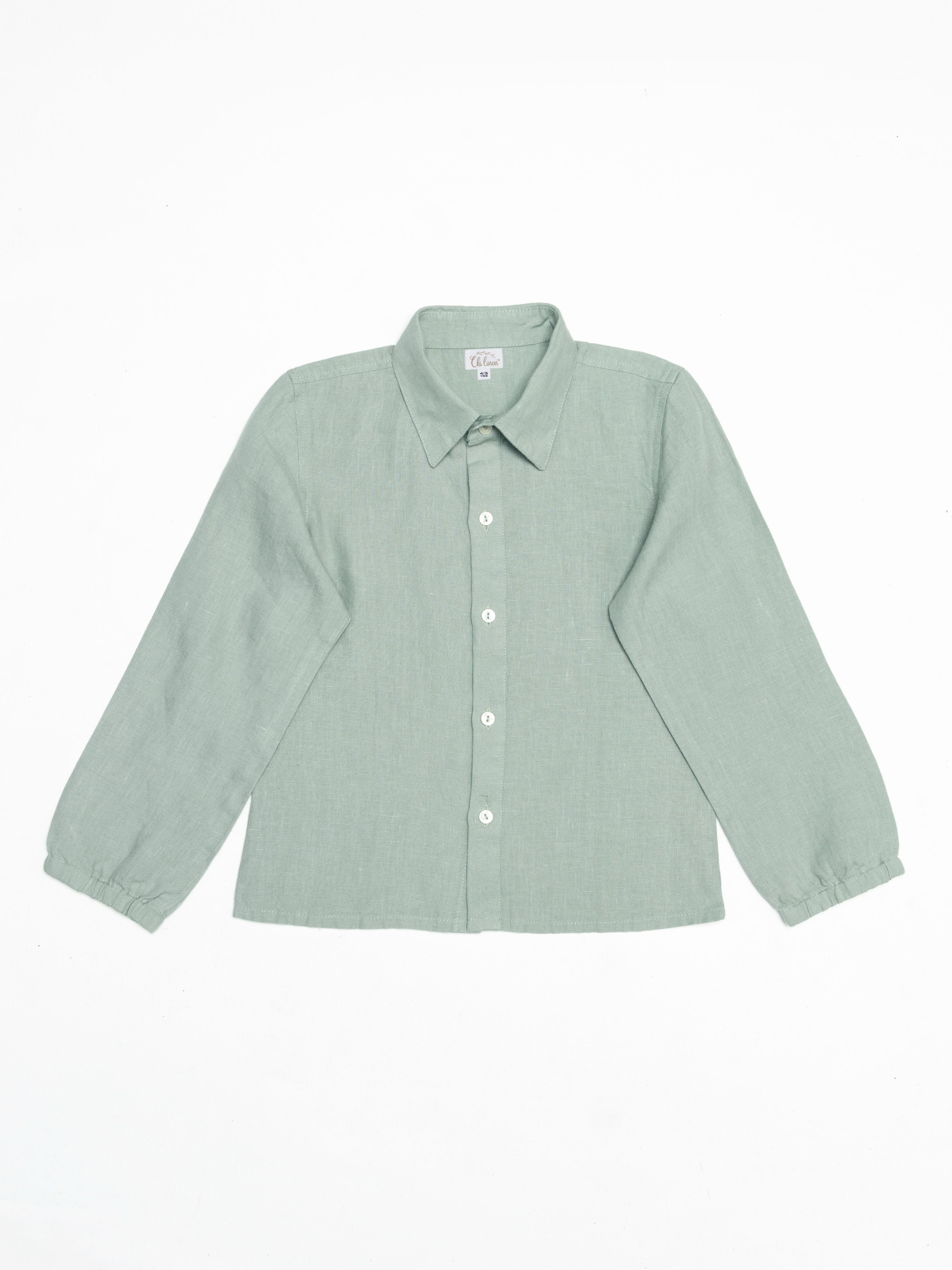 Long Sleeve Linen Shirt - Chi Linen