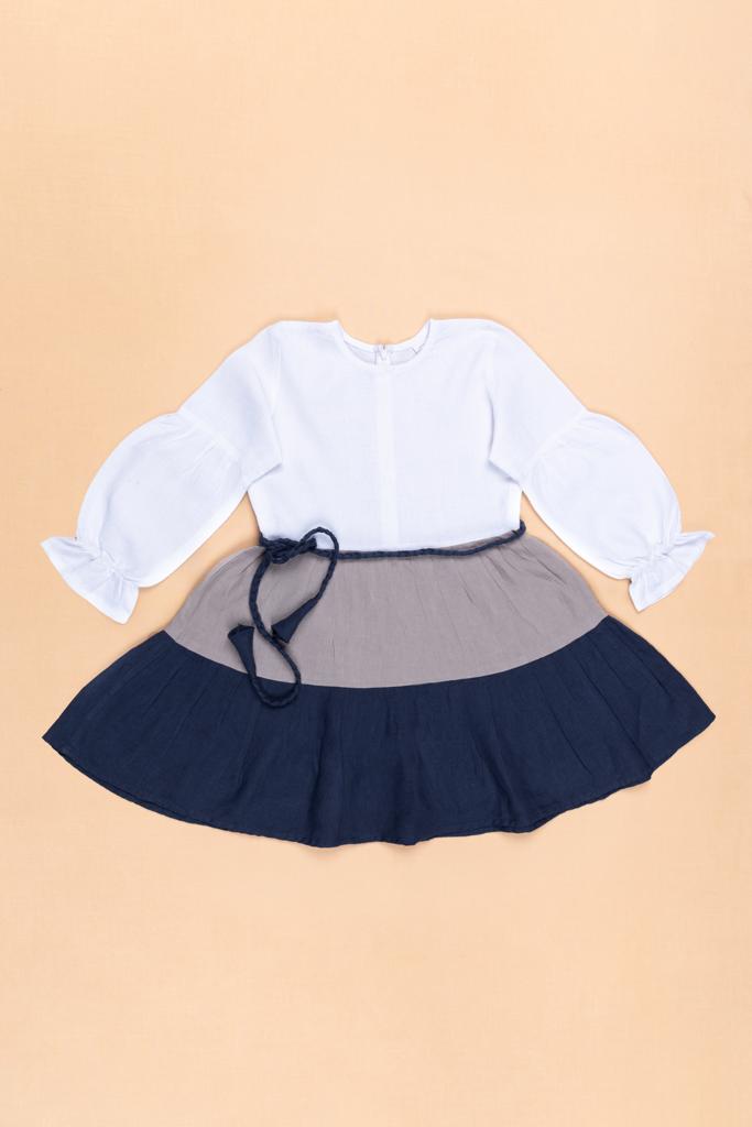Trio flared frock - Chi Linen